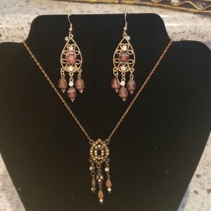 Vintage necklace & earrings
